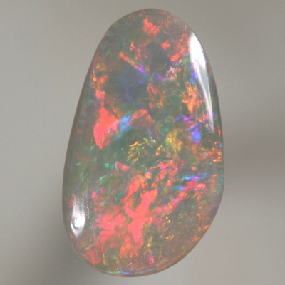 SOLID SEMI BLACK OPAL Bright fire red, magenta and orange